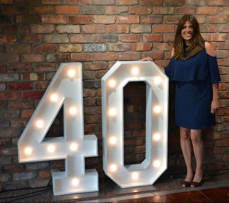 Marquee LED Numbers styled for a Nairobi celebration &mdash; Sherehe Events - photo 5